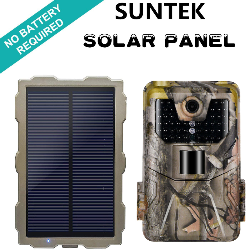 Trail Camera Solar Panel Powered - Ngoài Trời Chống Nước 1700MAh Pin