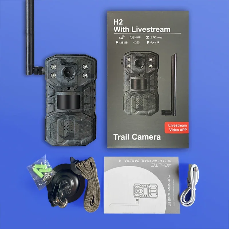 JerderFo Ucon H2 H6 Cellular 4 - đánh giá và giá Trail Camera Solar Panel Powered