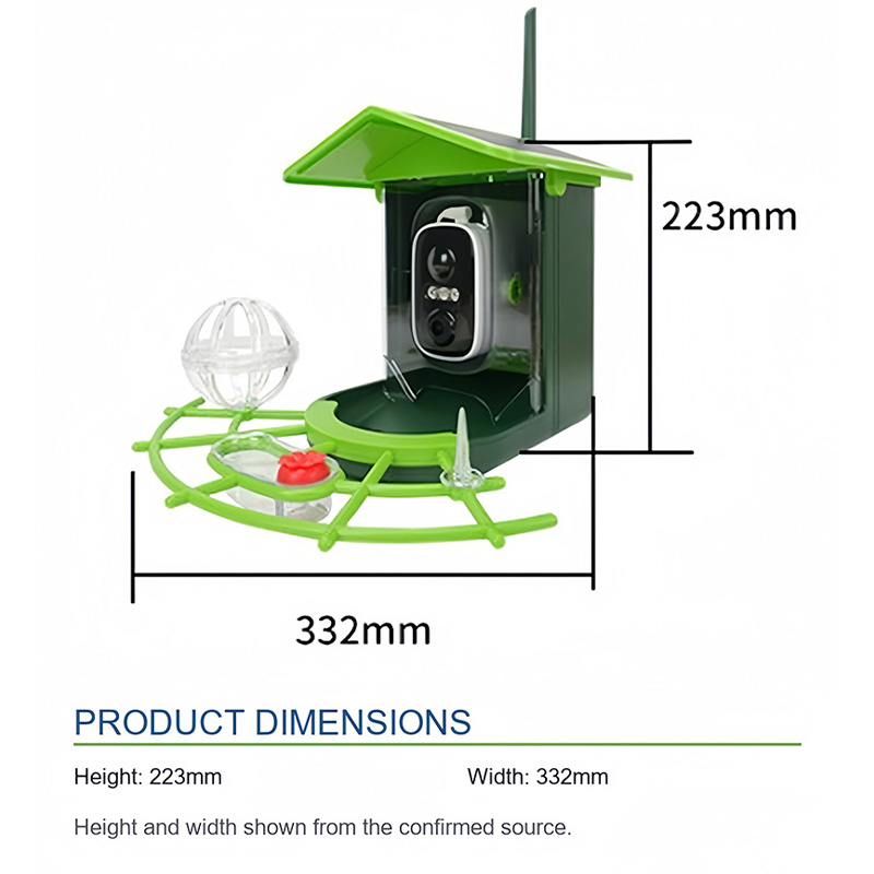 Smart WiFi Camera Solar Bird F - đánh giá và giá Bird Feeder Camera Wifi Smart Ai