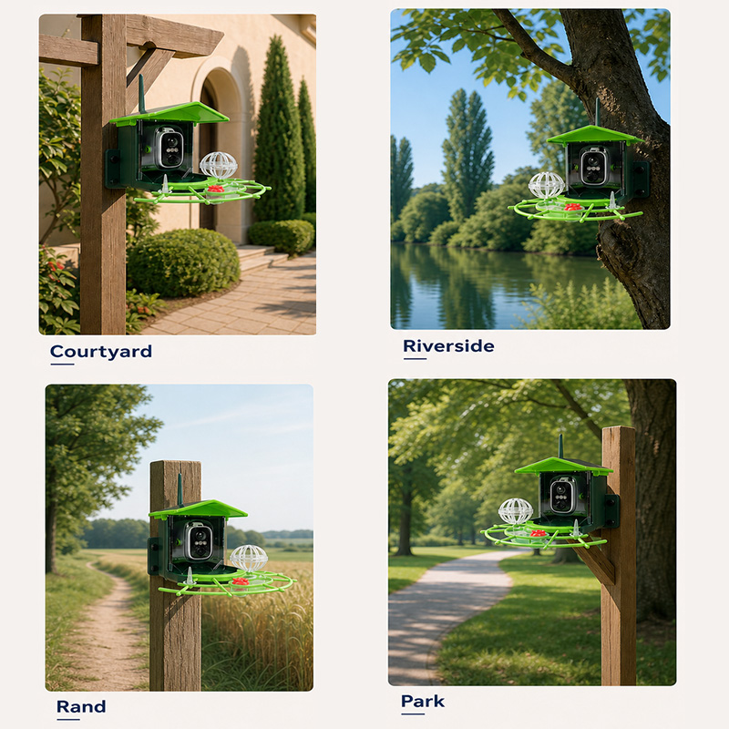 Smart WiFi Camera Solar Bird F - đánh giá và giá Bird Feeder Camera Wifi Smart Ai