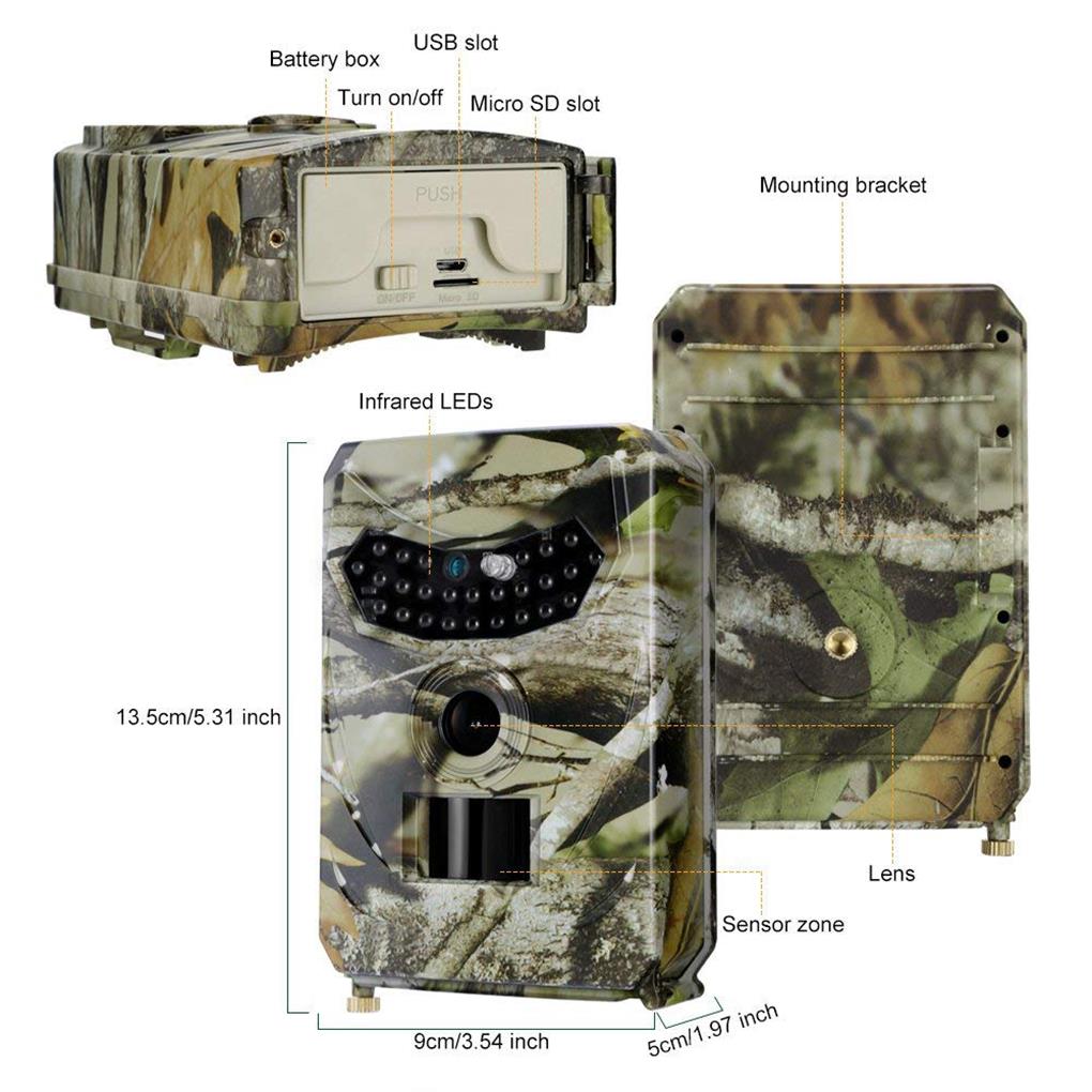 PR100 Trail Camera 940nm Night - đánh giá và giá Night Vision Trail Camera Infrared Leds
