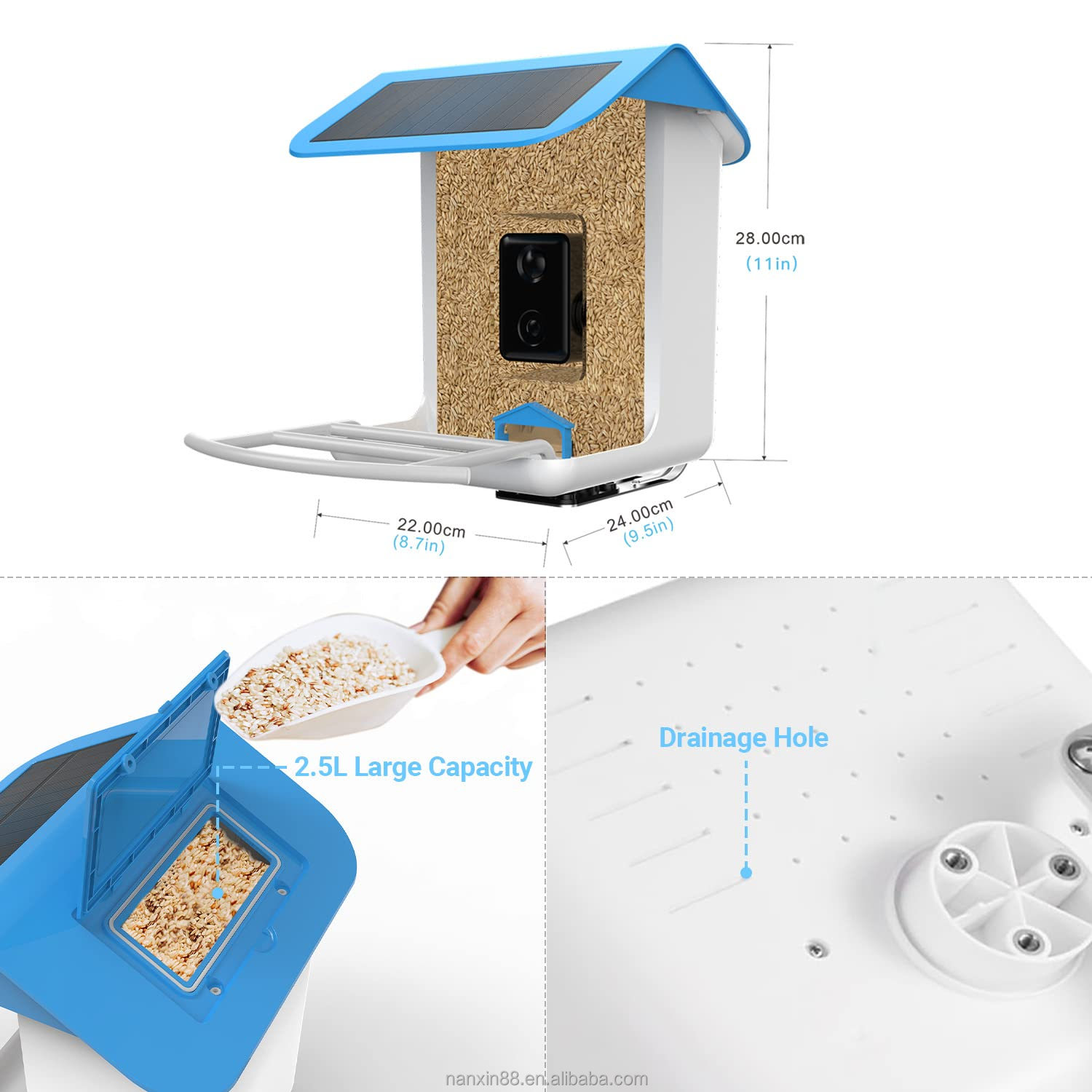 Smart Bird Feeder, 1080P HD Ca - đánh giá và giá Bird Feeder Camera Wifi Smart Ai