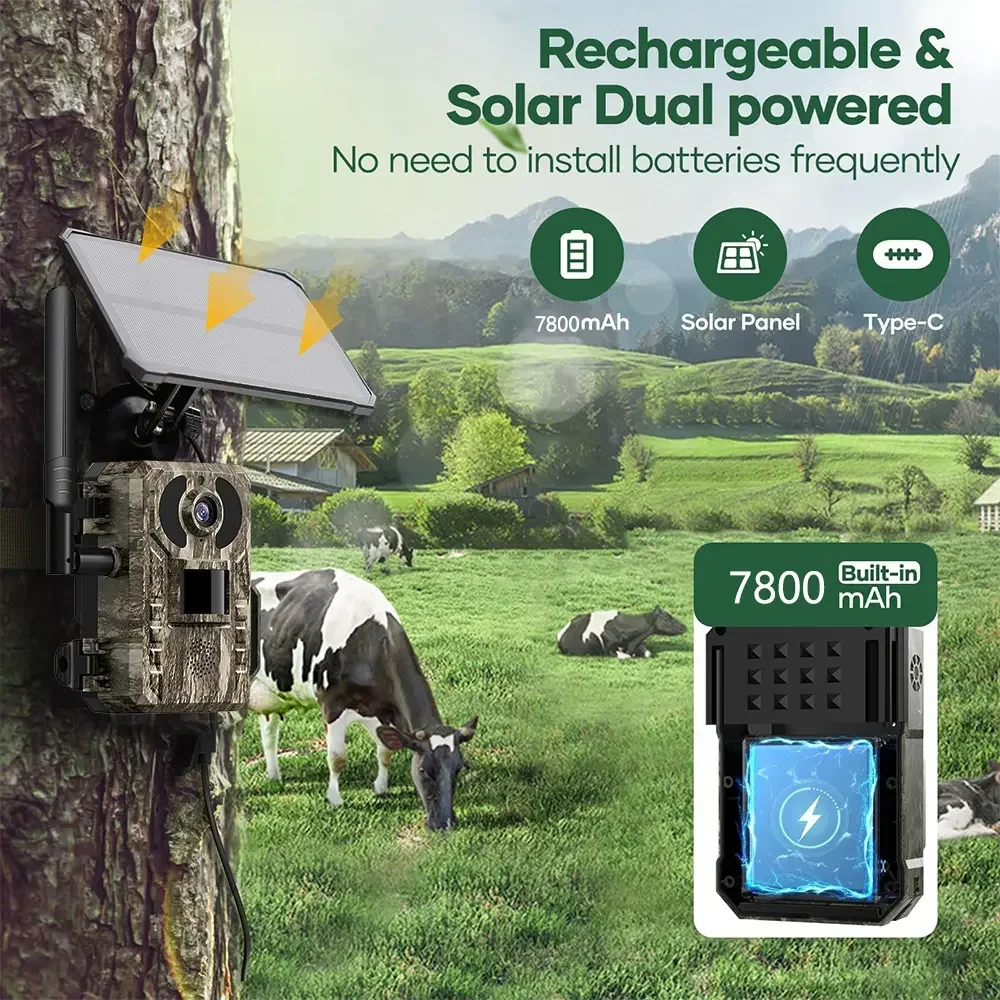 4G LTE Cellular Trail Camera 8 - đánh giá và giá Hunting Game Camera Night Vision No Glow