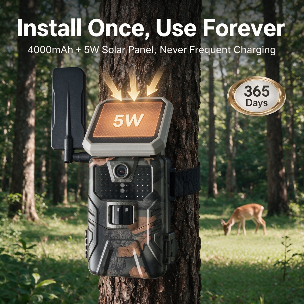 Outdoor Solar 48MP 4K 4G APP C - đánh giá và giá Trail Camera 4K 48Mp Cellular 4G