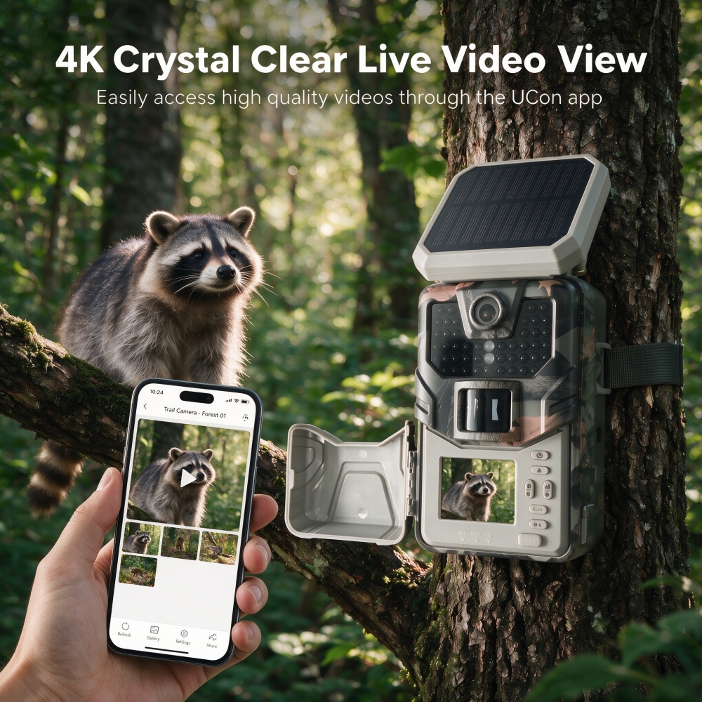 Outdoor Solar 48MP 4K 4G APP C - đánh giá và giá Trail Camera 4K 48Mp Cellular 4G