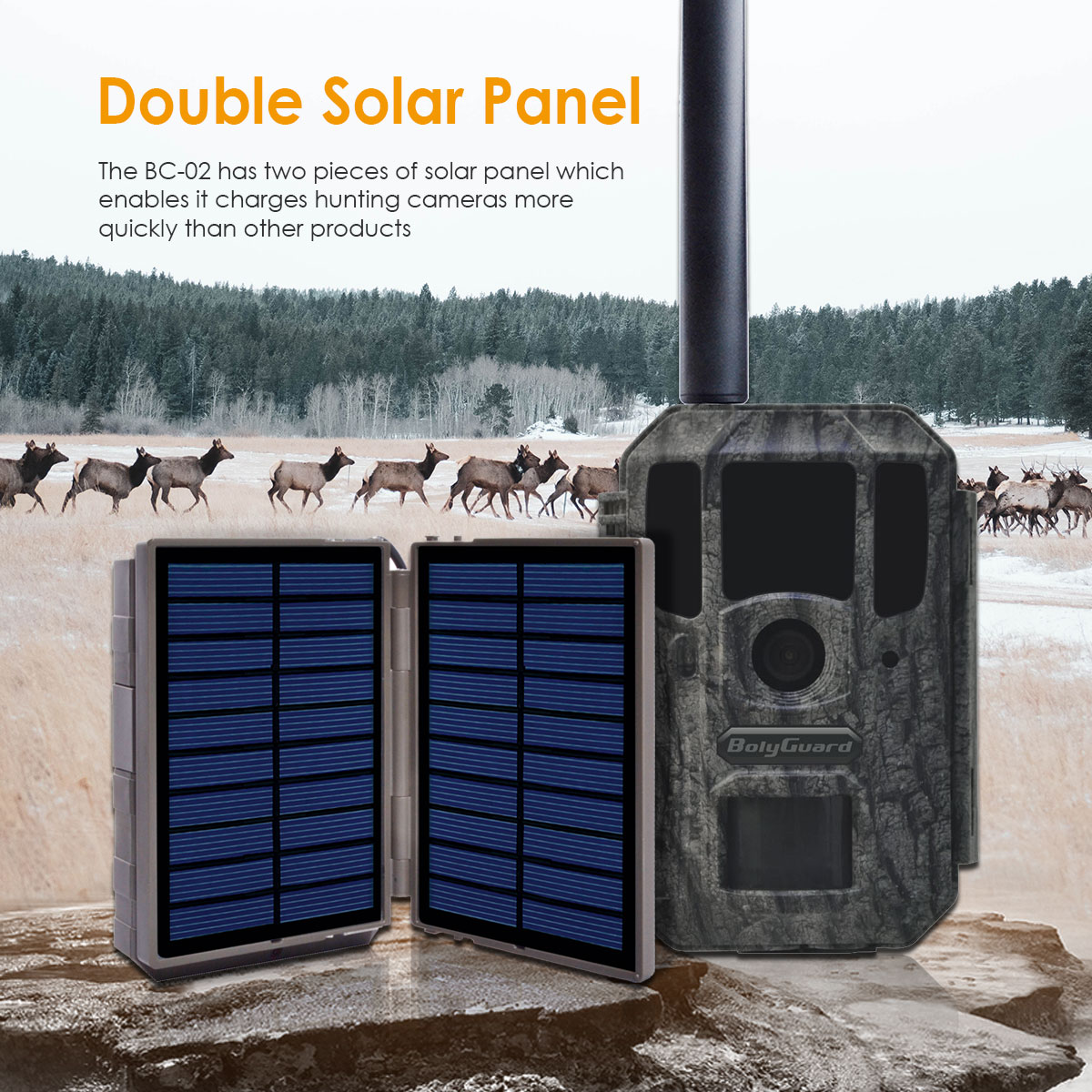 BolyGuard Solar Panel Power Ba - đánh giá và giá Trail Camera Solar Panel Powered