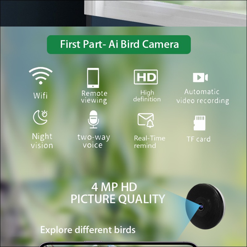 AI Bird Recognition Smart Bird - đánh giá và giá Bird Feeder Camera Wifi Smart Ai